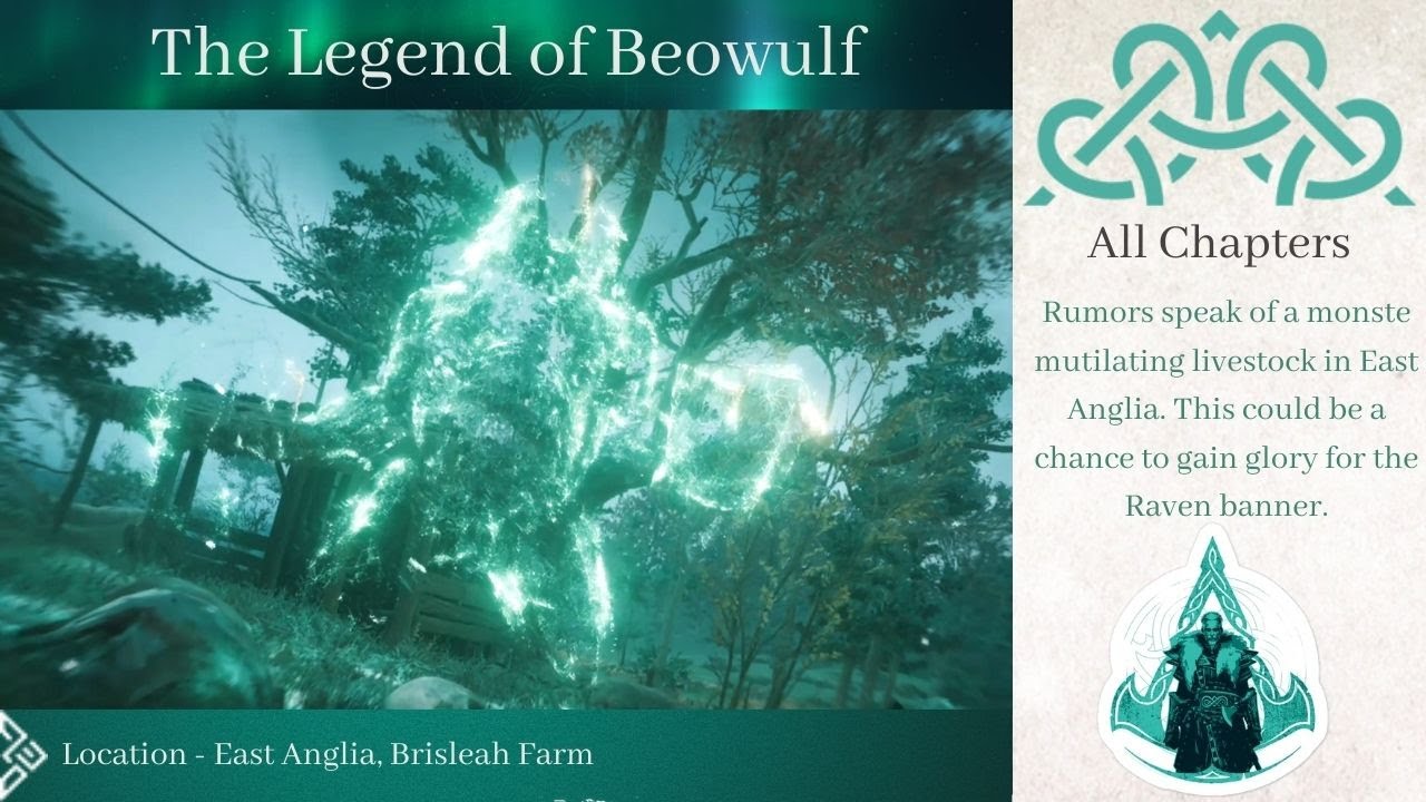 The Legend of Beowulf Complete Quest : Assassin's Creed Valhalla [BONUS MISSION]