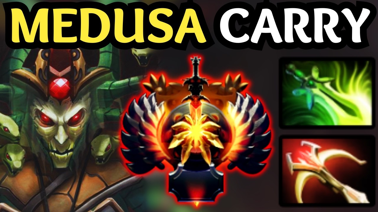 🔥 IMMORTAL MEDUSA Carry — 20 Kill Domination 🔥 Dota 2