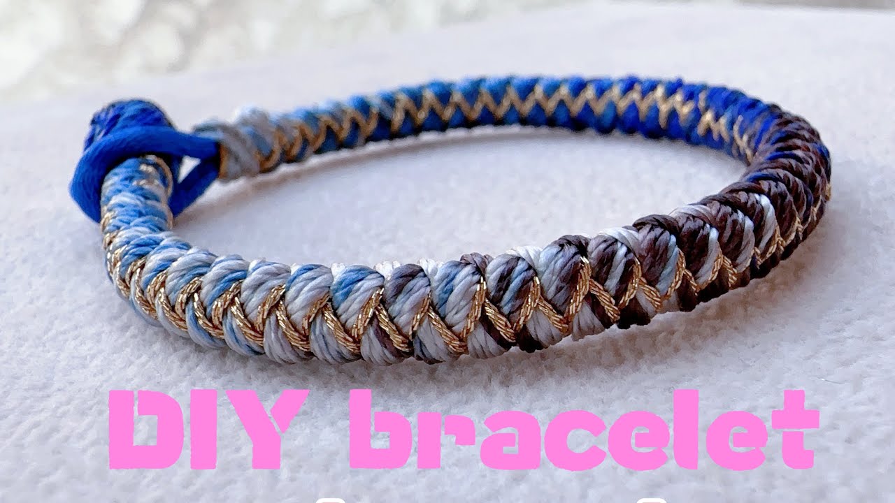 DIY easy to make bracelet | 手链 | 编绳教程 - YouTube