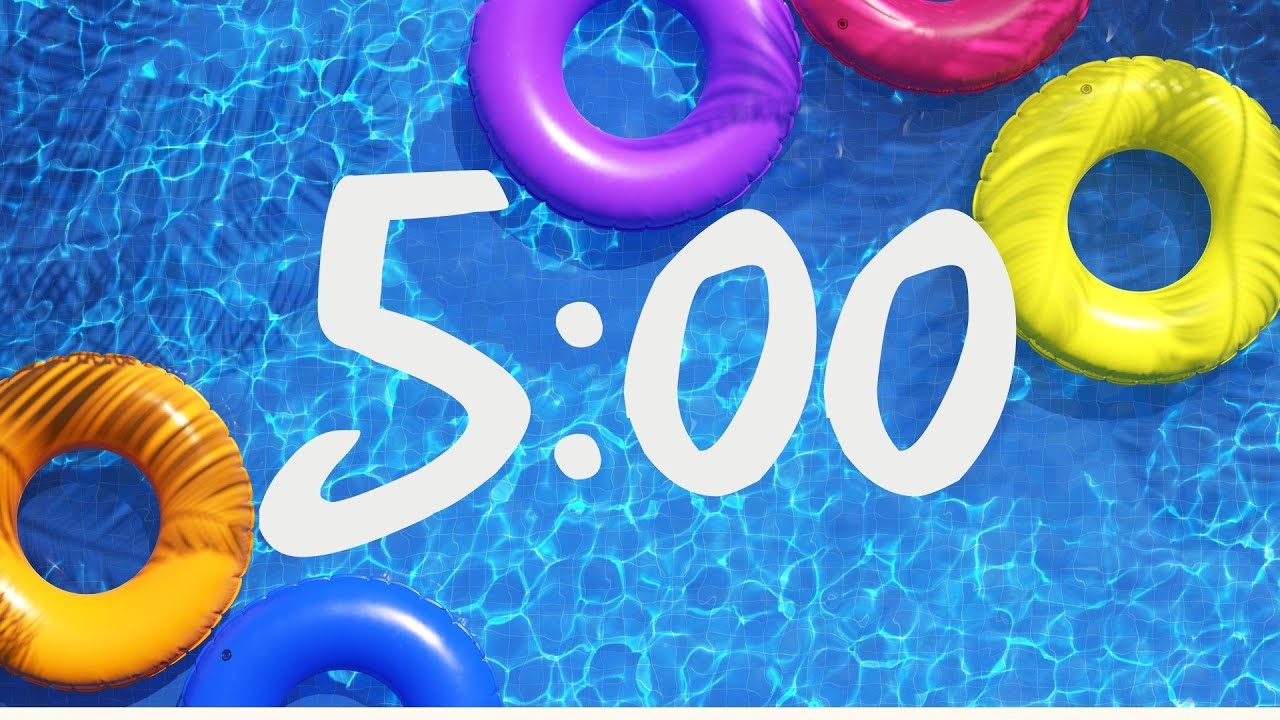 5 Minute Summer Timer | Pool Timer - YouTube