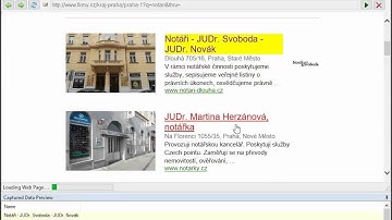 Scraping email address from www.firmy.cz using WebHarvy