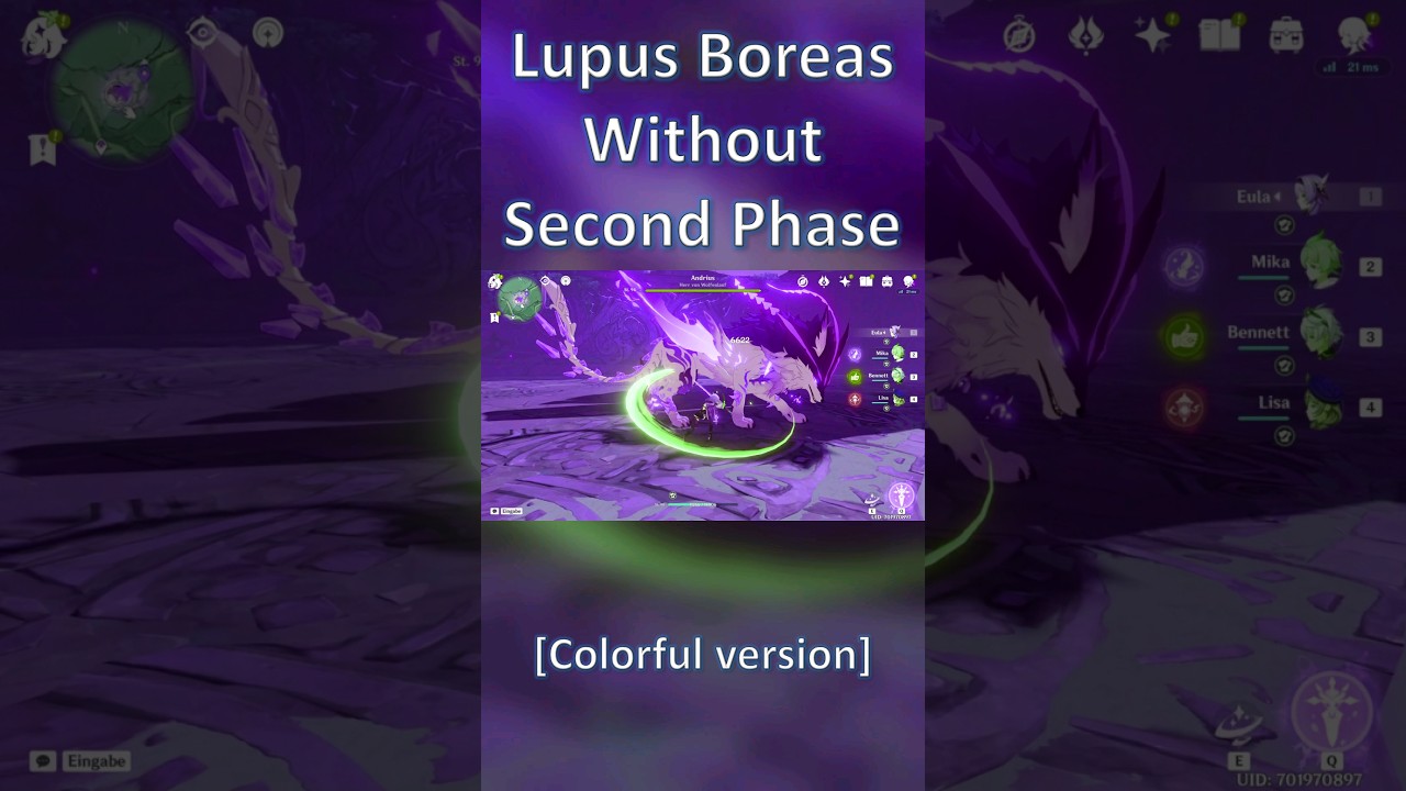 Lupus Boreas easily DEFEATED without the 2nd phase! 🤩 💯  [Colorful version]