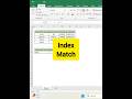 || How to use Index & Match Formula in excel | Advance excel ||
