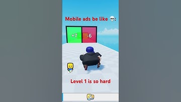 Mobile game ads be like 💀: #roblox #fypシ #trending #memes