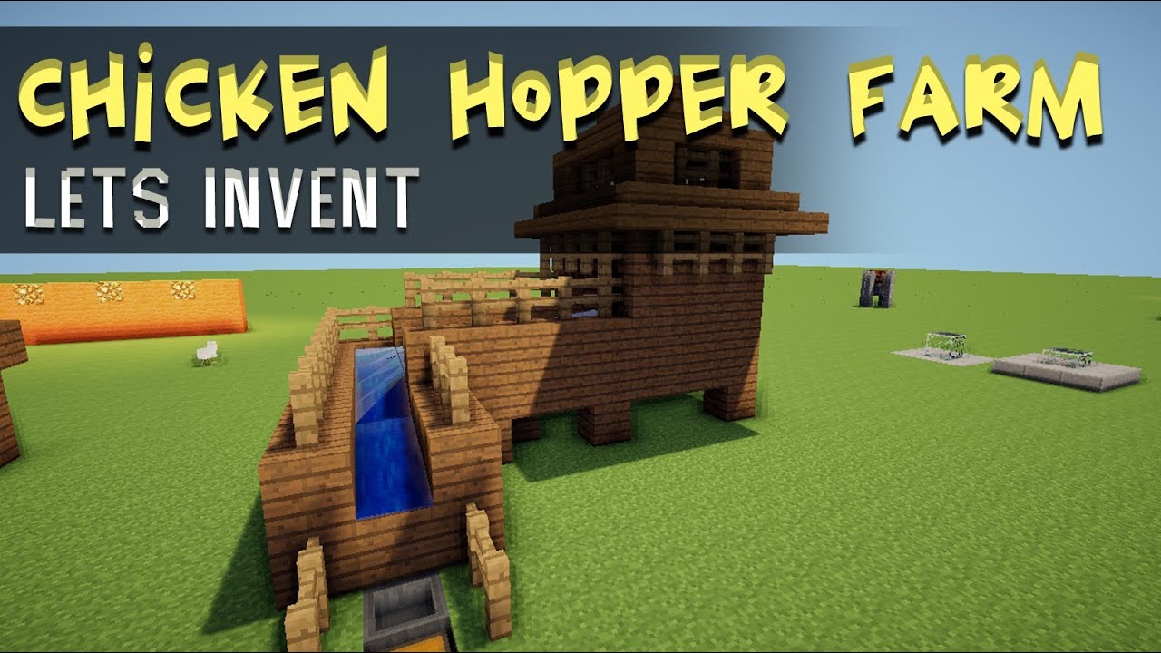 1.5 Snapshot Minecraft Hopper Chicken Farm | Lets Invent ...