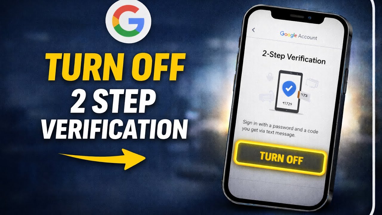 How to Turn Off 2 Step Verification in Gmail Account - YouTube