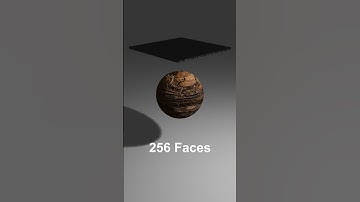 3D cloth simulation from 1 face to 16384 faces #blender #animation #3dart