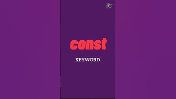 const keyword in JavaScript | Variable keywords | JavaScript Tutorial in 1 minutes #19