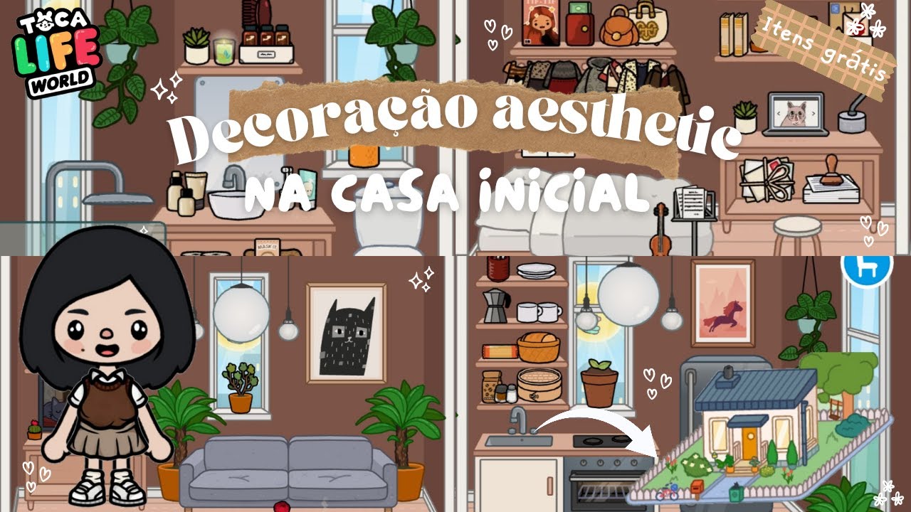 DECORAÇÃO GRÁTIS - CASA INICIAL! (Toca Life World) 