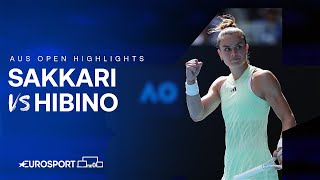 Grand Slam Losing Run ENDED! 💪 | Maria Sakkari v Nao Hibino | Australian Open 2024 Highlights 🇦🇺