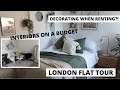 LONDON FLAT TOUR! | Decorating when renting | Living in Fulham