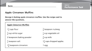 Unit 2 Math Performance Task