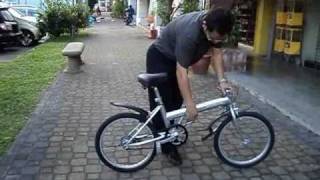 Demostration Of 20 Japan Used Folding Bicycle Brand Captain Stag Youtube