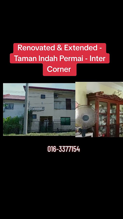 Intermediate Corner - Taman Indah Permai @ Sepanggar (4 Bilik) - Renovated & Extended - 2785 sf