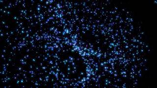 Blue Luminescence: Mesmerizing Particle Animation Showcase