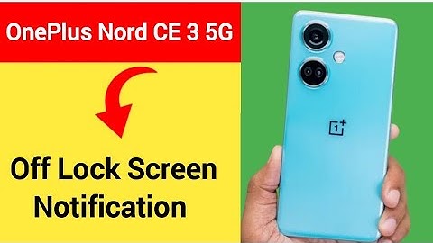 OnePlus Nord CE 3 5G lock screen notification kaise band kare, how to Off lock screen notification