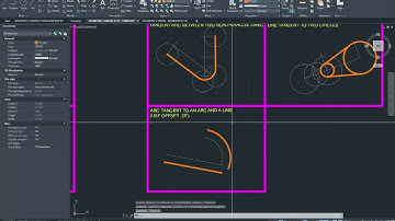 Arc Tangent To An Arc And A Line