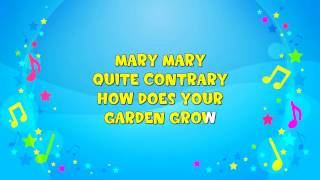 Mary Mary Quite Contrary | Sing A Long | Nursery Rhyme | KiddieOK