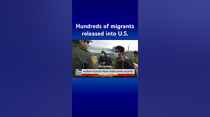 WATCH: Migrant told 'you're free' by CBP as hundreds are released into US #shorts