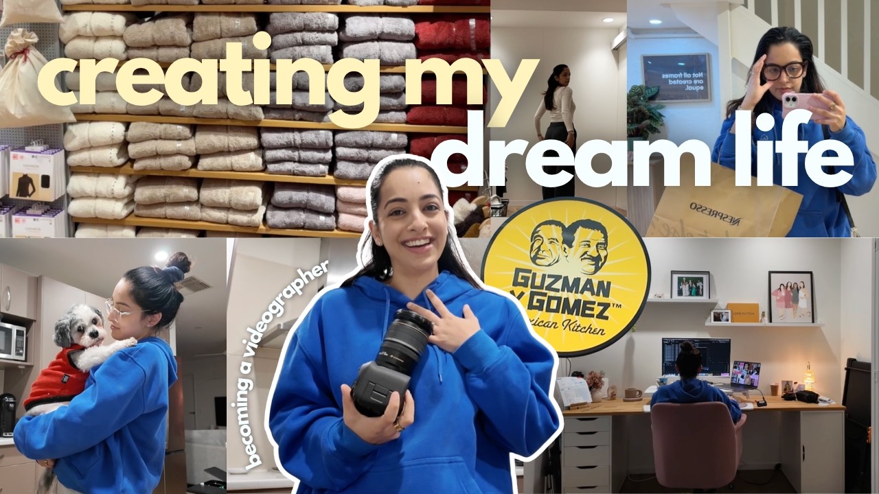 cozy day in the life following my dreams (video editor turned videographer!)