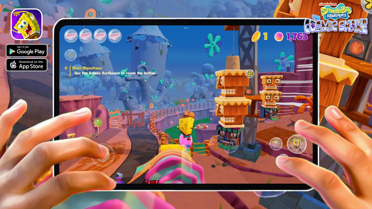 SpongeBob The Cosmic Shake Mobile Gameplay Walkthrough ( Android, iOS ...