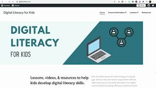 Digital Literacy for Kids: Course Prototype Walkthrough
