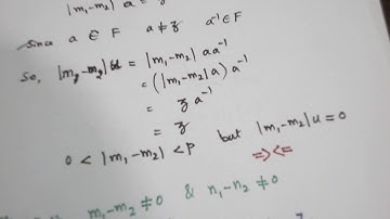 ORDER OF A FINITE FIELD STEP 2