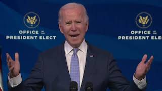 PresidentElect Joe Biden Addresses Riot at U.S. Capitol