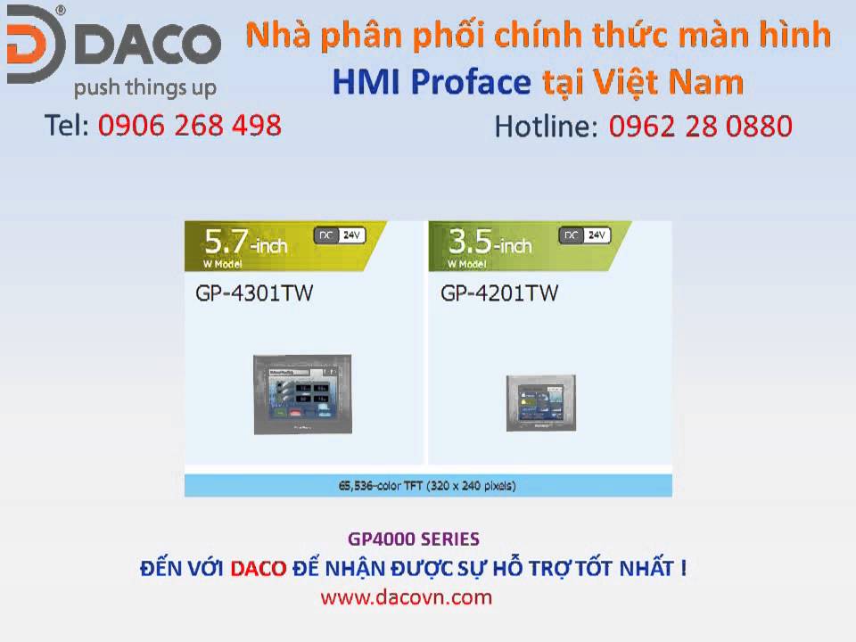 GP-4301TM, GP-4301TW, GP-4303T Màn hình cảm ứng HMI Proface GP-4301TM