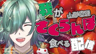 【何か食べる配信】我、山形から届いたさくらんぼを食べる！【食レポ／雑談】#雑談 #deepvoice