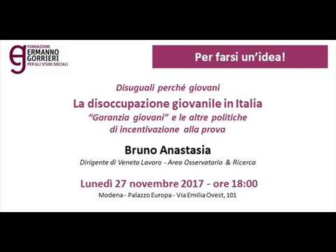 Disuguali perchè giovani. La disoccupazione giovanile in Italia