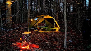 A RARE HOT TENT CAMPING IN THE POMOLY DUNE SOLO - YouTube