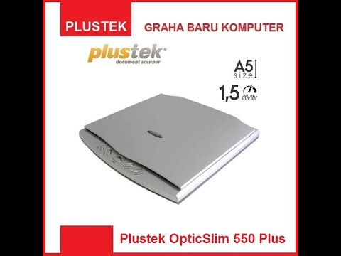 Scanner Plustek Opticslim 550 Plus A5 Flatbed Komputer Passport