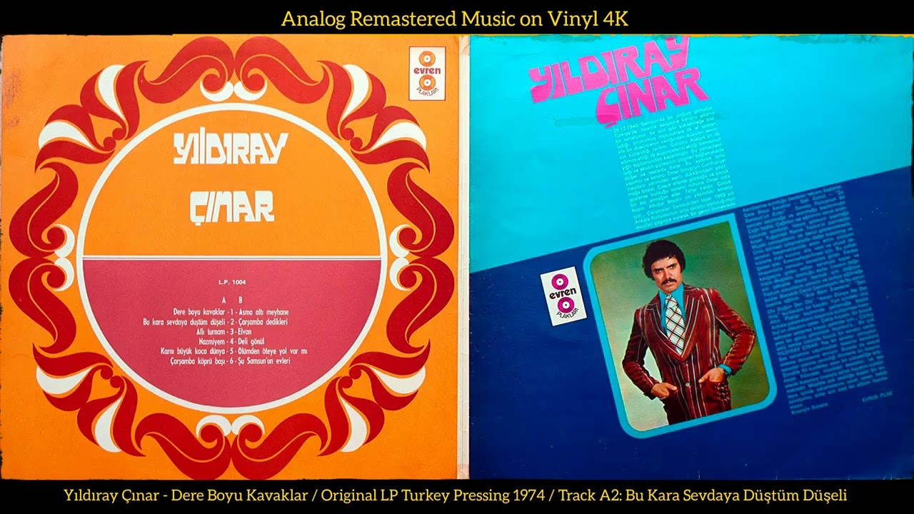 Yıldıray Çınar - Bu Kara Sevdaya Düştüm Düşeli (Original LP Song Analog Remastered 1974) 4K
