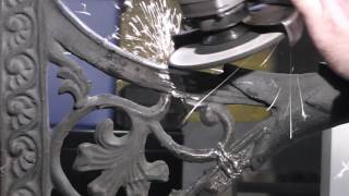 Mig Welding Broken Cast Iron! Pt 2 Grinding & Blending