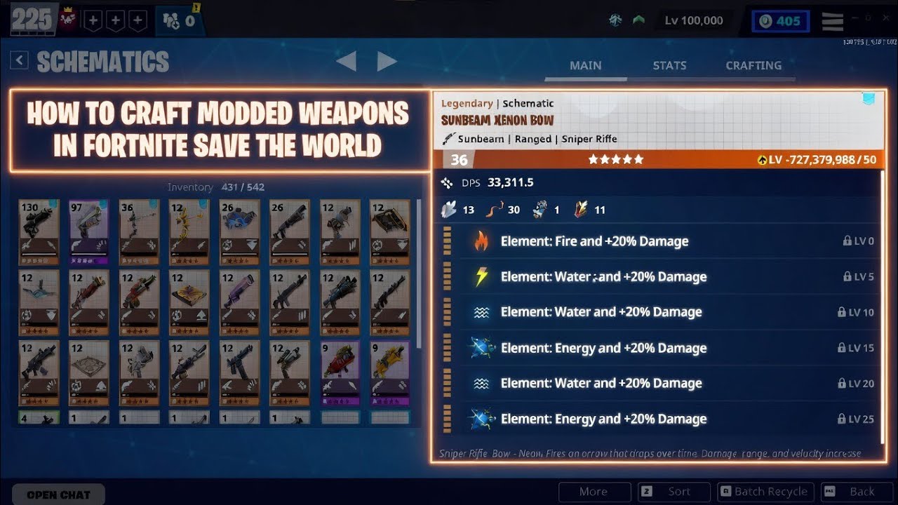 How To Craft Modded Weapons in Fortnite Save The World - YouTube