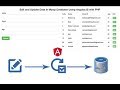 Edit and Update Data in Mysql Database Using AngularJS with PHP