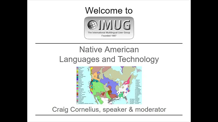 Native American Languages and Technology :: IMUG 2...