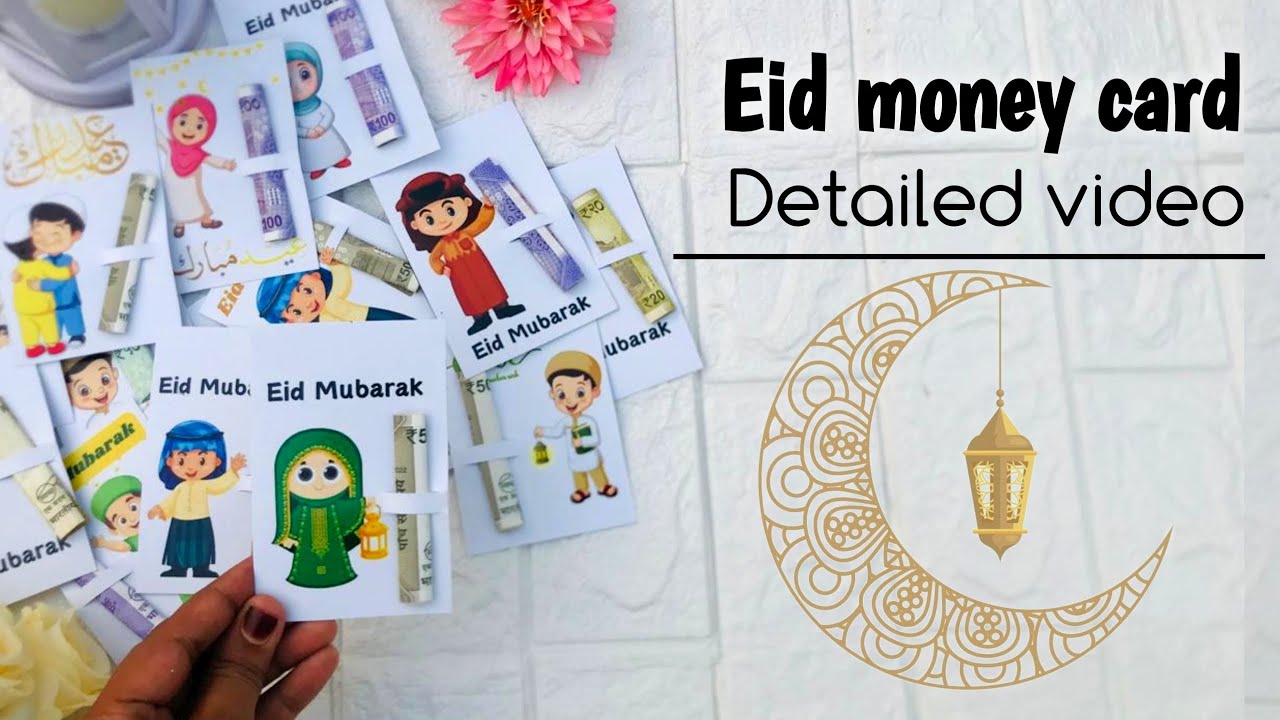 | Eid money card | Lets make an Eid Money holder card | Eid money gift card idea | Eid gift |