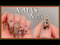 Nail Art Korean Nail 💅/Christmas Nails!/self nail/nail design