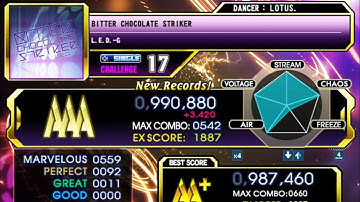 【DDR A3】BITTER CHOCOLATE STRIKER / CSP LV17【PLAY MOVIE】