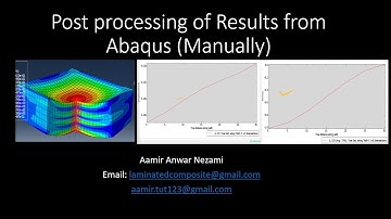 Post processing of Results from Abaqus (Manually)