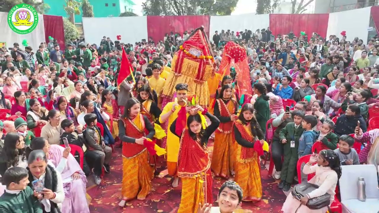 Nanda Devi Raj Jat Yatra  Performance by Students of Viveka Academy Sr. Sec School , Khadri Shyampur