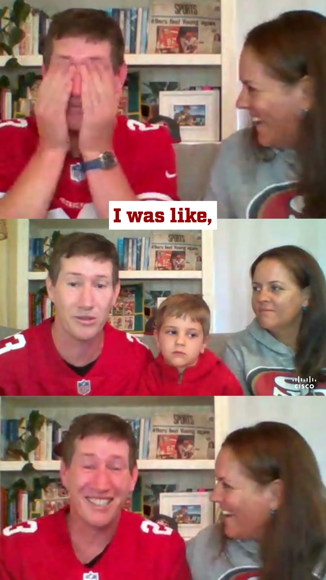 Join us in congratulating Huw Davies, the #49ers International #Fan of the Year, presented by Cisco!