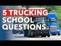 5 MUST Ask Questions When Looking for a Truck Driving School