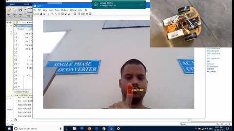 Project Demonstration For Development of robot control using image processing.
