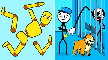 Ragdoll Break vs Thief Puzzle: Satisfying Mobile Gaming Walkthrough (Android,iOS) R6Q