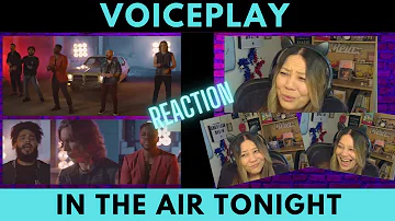 Reaction with Angie - In The Air Tonight - VoicePlay ft J.None (acapella) Phil Collins Cover