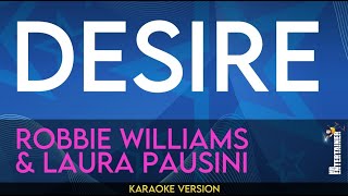 Robbie Williams & Laura Pausini - Desire (Offical World Cup 2026 Anthem) | Karaoke Version w Lyrics