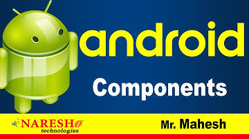 Android Components | Android Tutorial Videos | Mr. Mahesh